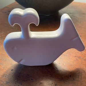 VINTAGE “QANAT TORONTO” CERAMIC WHALE SCULPTURE ART DECOR OBJECT SUPER UNIQUE!!!